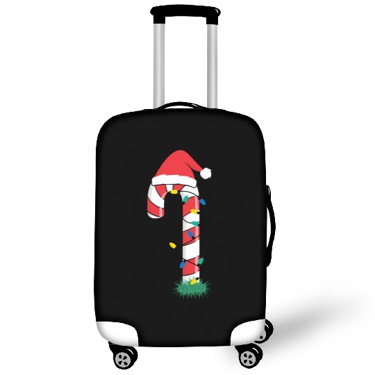 Christmas Candy Cane Santa Xmas Kids Toddler Youth Luggage Covers