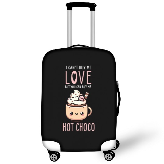 Warm Embrace of Sweet Hot Chocolate - Cozy Love Luggage Covers