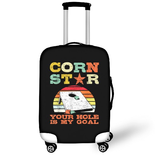 Corn Star Your Hole is My Goal Vintage Cornhole Luggage Covers