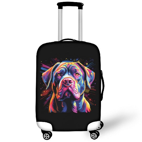 Watercolor Colorful Cane Corso Luggage Covers