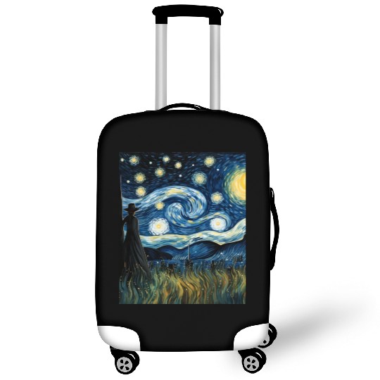 Gardener's Starry Night Luggage Covers Van Gogh Inspired