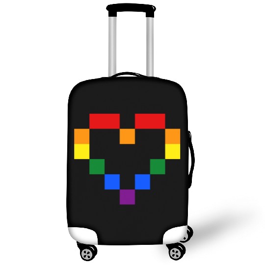 Rainbow Heart Luggage Covers