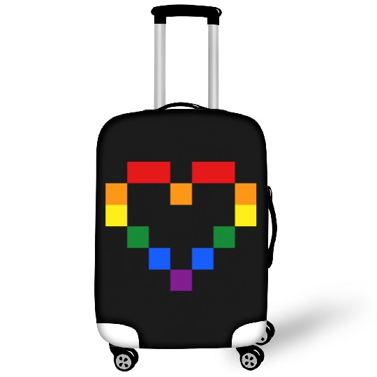 Rainbow Heart Luggage Covers