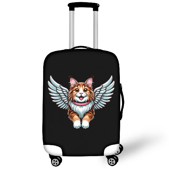 Maine Cat Angel - Majestic Cat with Wings Luggage Covers