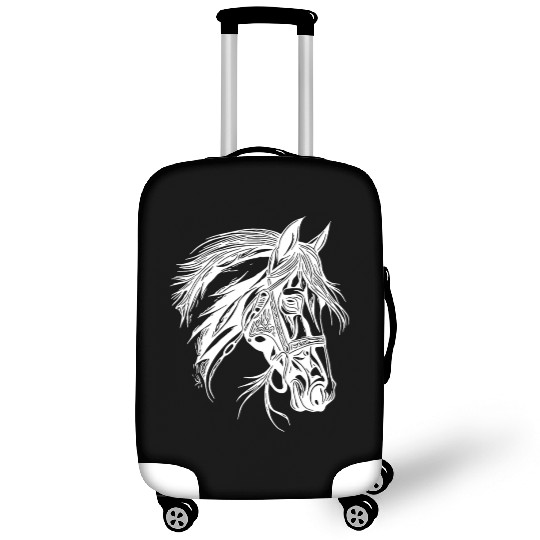 Racy Horse With Mane Horse Dressage Equestrian Luggage Covers