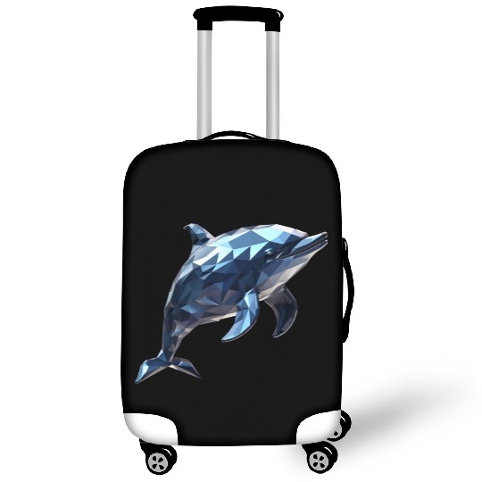 Geometric Style Dolphin Luggage Covers