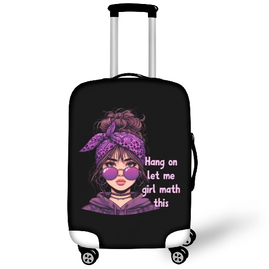 Hang On Let Me Girl Math This Luggage Covers