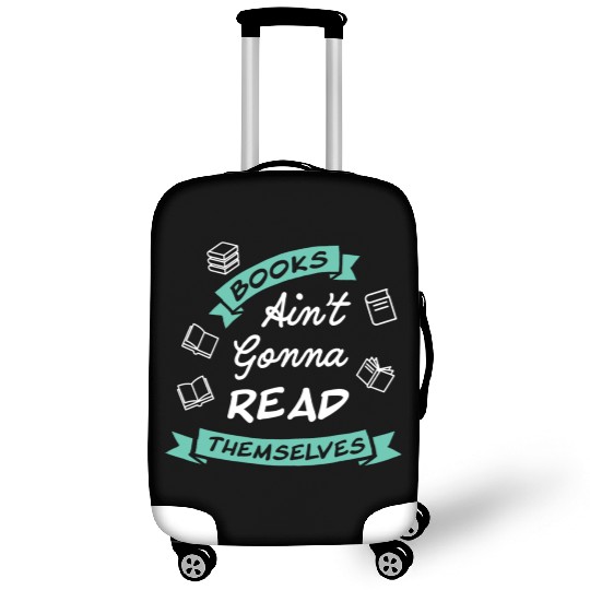 Funny Reading Teacher Bookworm Luggage Covers