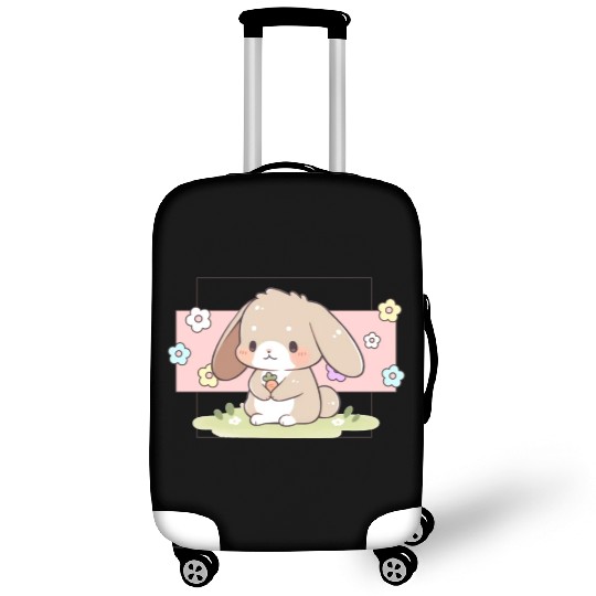 Kawaii Bunny Pastel Sweet Chibi Bunny Cute Aesthet Luggage Covers