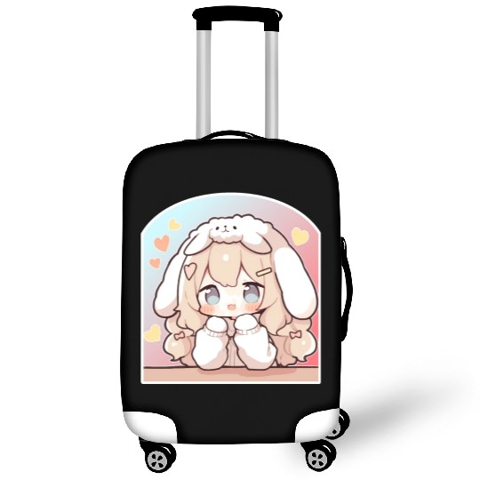 Kawaii Bunny Chibi Girl Sweet Decora Pastel Cute A Luggage Covers