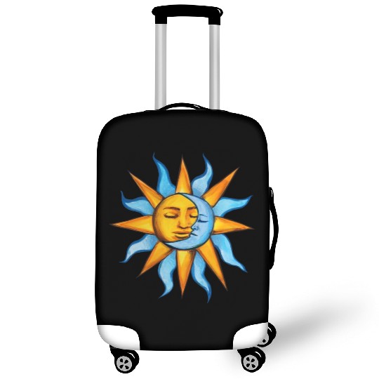 sun moon Luggage Covers