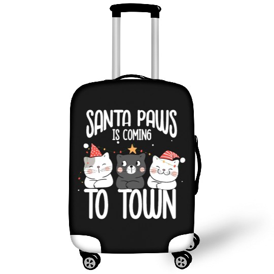 Santa paws is coming to town Luggage Covers