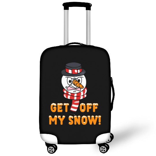 Snowman Angry Get OFF my Snow! Funny Luggage Covers