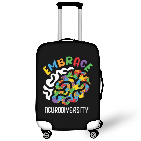 Embrace Neurodiversity Autism Brain Luggage Covers