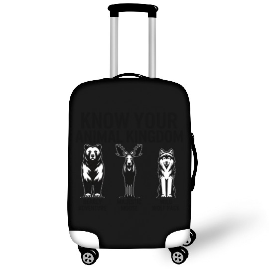 Jungle Luggage Covers, Know Your Animal Kingdom Bear Moose