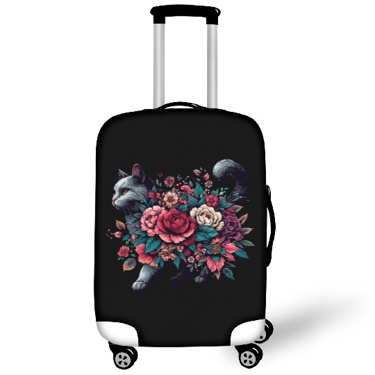 Floral Cat Mom: Embrace the Purrfect Style for Cat Luggage Covers