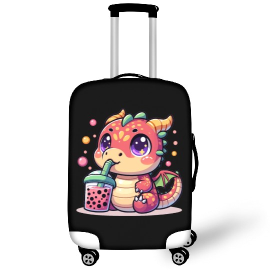 Boba Tea Dragon Kawaii Luggage Covers