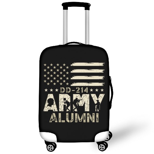 DD-214 Army Alumni Military US Flag Veteran USA Luggage Covers