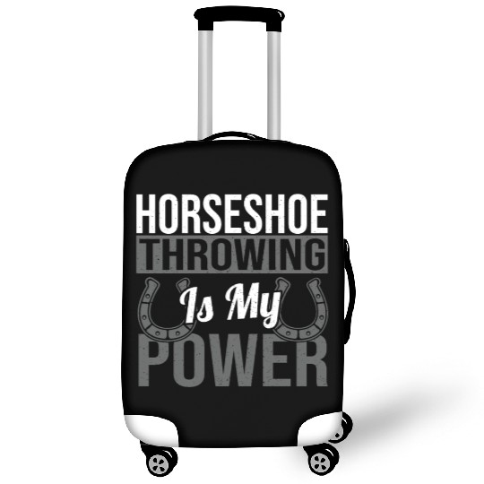 Horseshoe Throwing Is My Power Luggage Covers