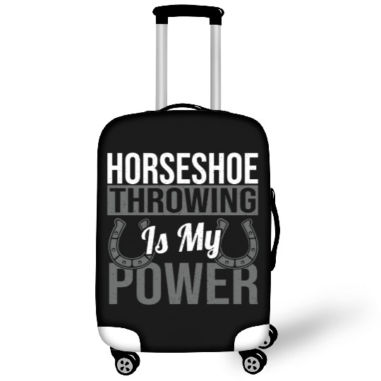 Horseshoe Throwing Is My Power Luggage Covers