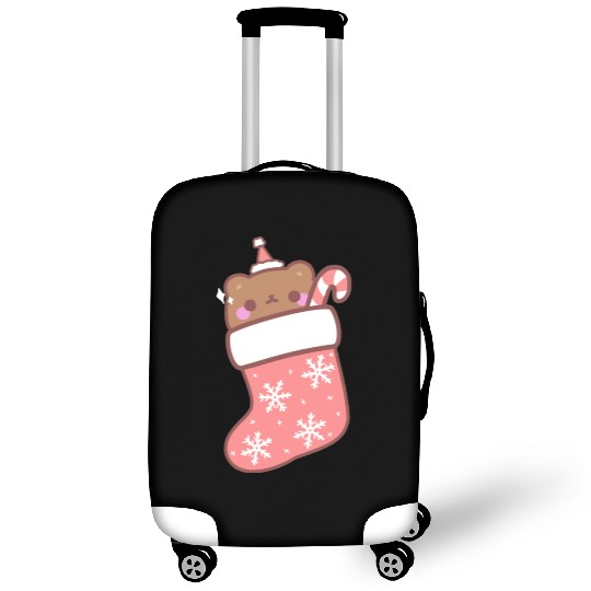 Teddy bear in a boot Luggage Covers