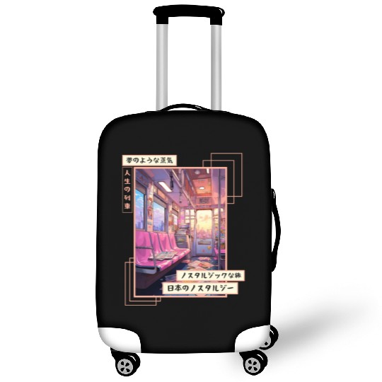 Japanese Aesthetic Subway Streetwear Vaporwave Ret Luggage Covers