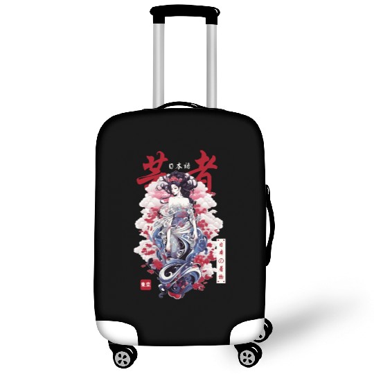 Japanese Streetwear Geisha Japan Kimono Girl Haraj Luggage Covers
