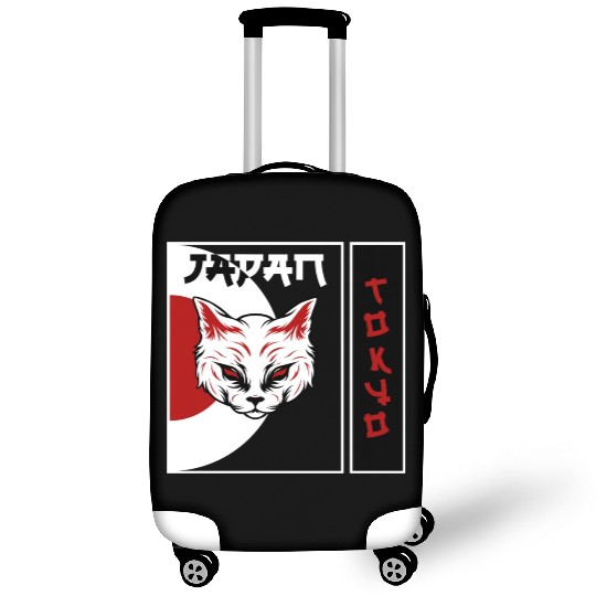 kawaii cat anime japanese retro Luggage Covers