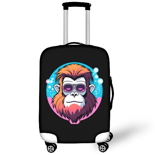 Ape Monkey Illustration Luggage Covers