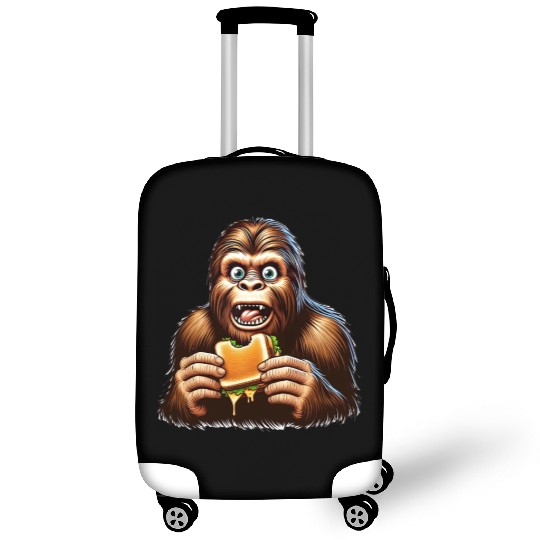 Bigfoot Discovers Grilled Cheese Sandwich Luggage Covers