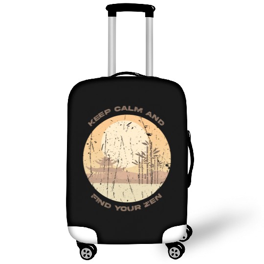 Keep calm and find your zen - Stress Luggage Covers