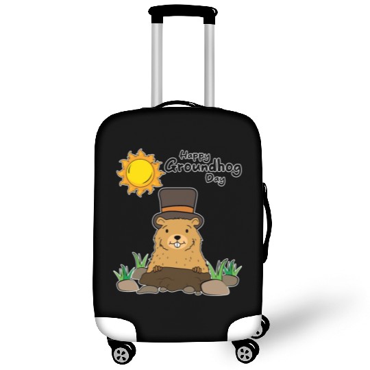 Happy Groundhog Day Animal Groundhog Spirit Rodent Luggage Covers