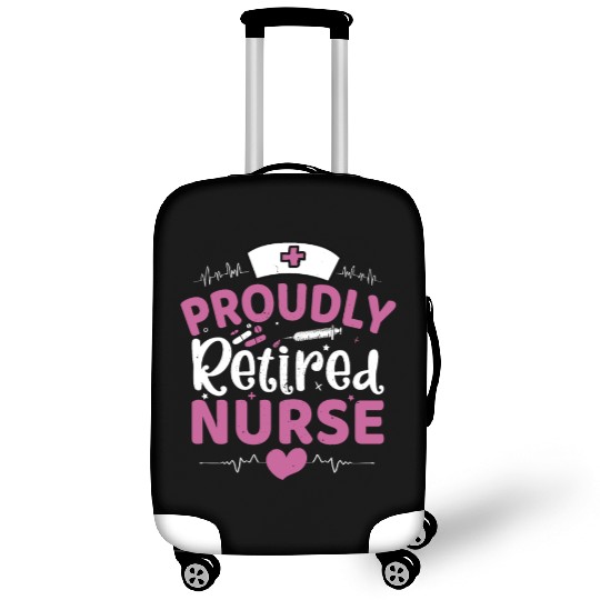 Proudly Retired Nurse Luggage Covers