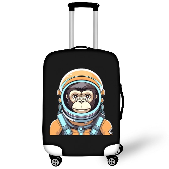 Monkey Ape Astronaut Illustration Luggage Covers
