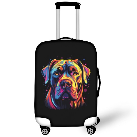 Watercolor Colorful Cane Corso Luggage Covers