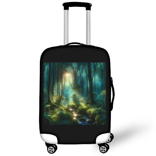 Twilight Enchantment A Mystical Forest Scene Luggage Covers