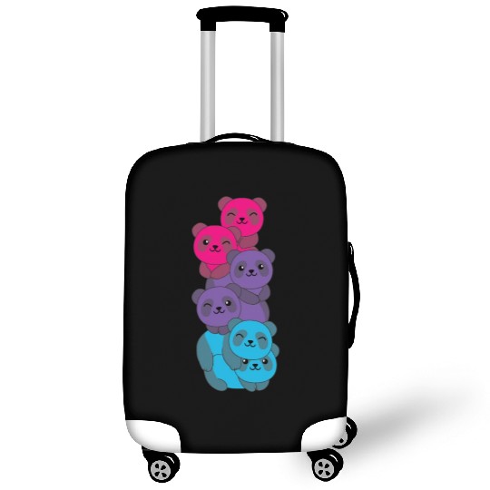 Androgynous Flag Pride Lgbtq Cute Panda Luggage Covers