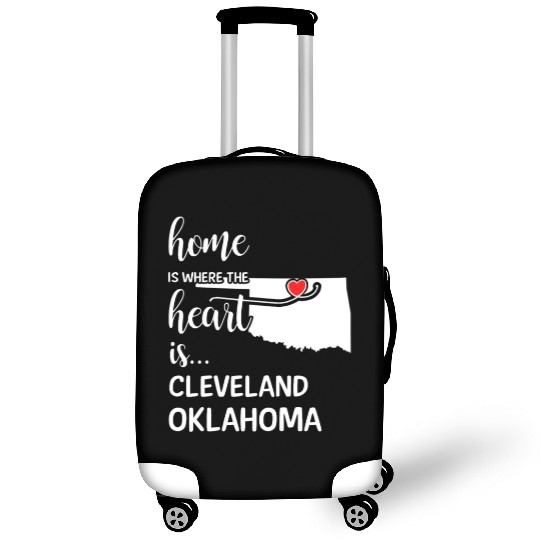 Cleveland County Oklahoma Is Where My Heart Is Luggage Covers