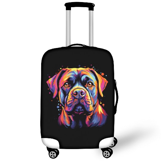 Watercolor Colorful Cane Corso Luggage Covers