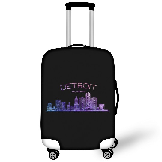 Detroit Skyline Luggage Covers