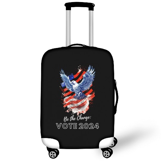 Be the Change: Vote 2024! - Eagle & Flag Design Luggage Covers