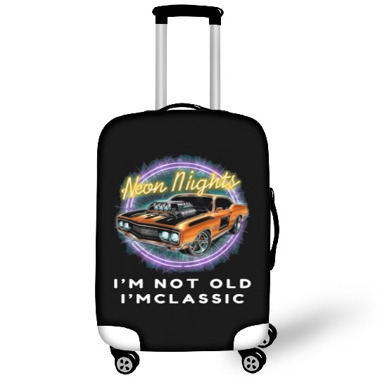 Timeless Neon Statement Luggage Covers - Hot Rod