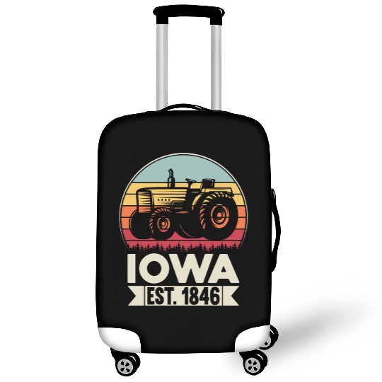 Iowa Vintage Tractor Farmer Gifts Luggage Covers