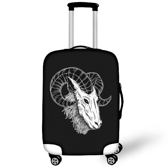 Dark Devil Baphomet Goat Head Luggage Covers