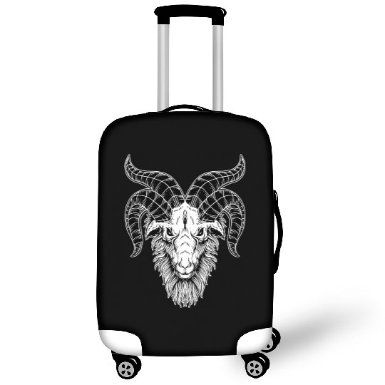 Devil Baphomet Goat Head Luggage Covers