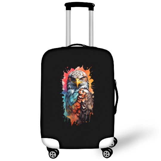 Stunningly colored bald eagle Luggage Covers