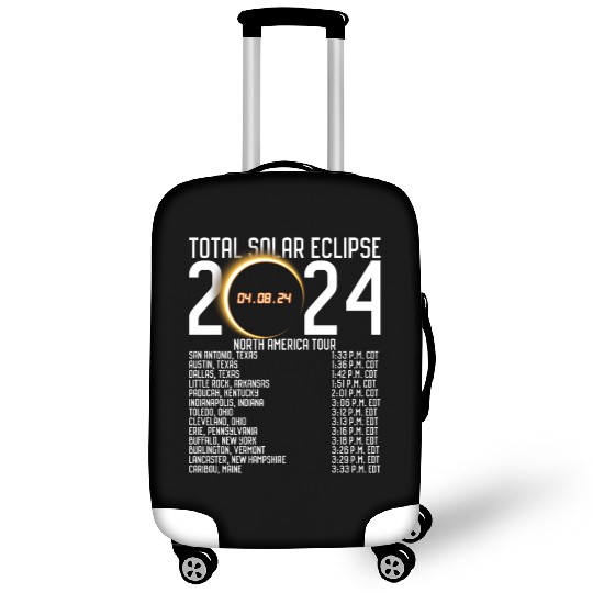 North America Tour 2024 Totality Solar Eclipse Luggage Covers