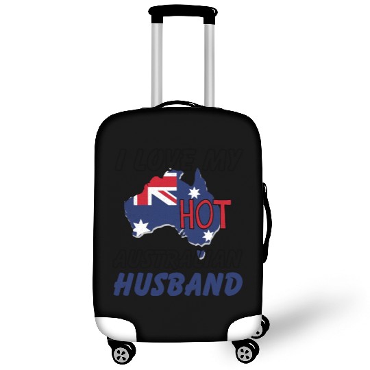I Love My Hot Australian Husband Wife Luggage Covers