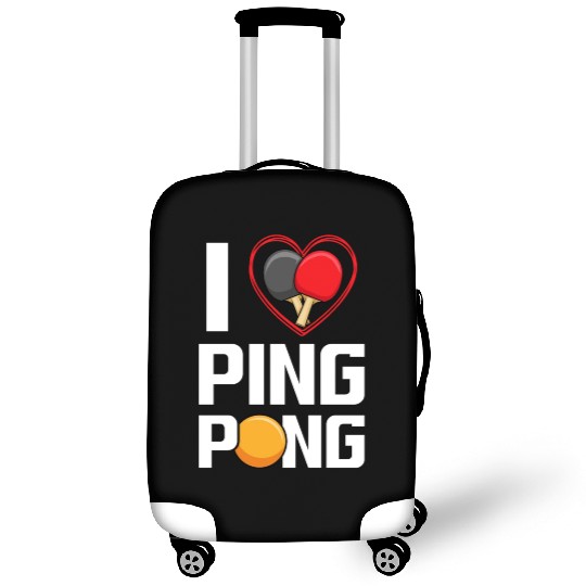 I Love Ping Pong Paddle Racket Sports Table Tennis Luggage Covers