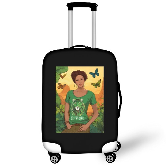 Butterfly Bliss with a Single Girl" Luggage Covers